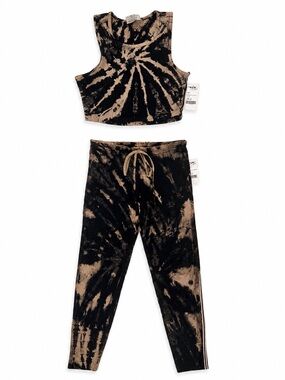 Y2K NWT Hard Tail Tie Dye 2 Piece  Set Crop Low Rise
